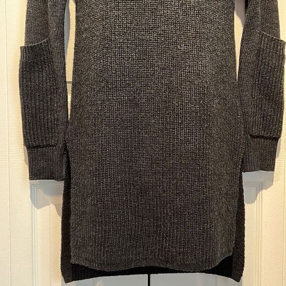 Ellen Tracy Grey Mock Neck Long Sleeve Sweater Tunic Size S - Picture 4 of 12